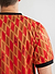 red football shirt with diamond shapes