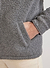 grey casentino overshirt with hand in pocket