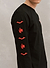 Long Sleeve T Shirt  | Red Bat | The Batman x Percival | Black