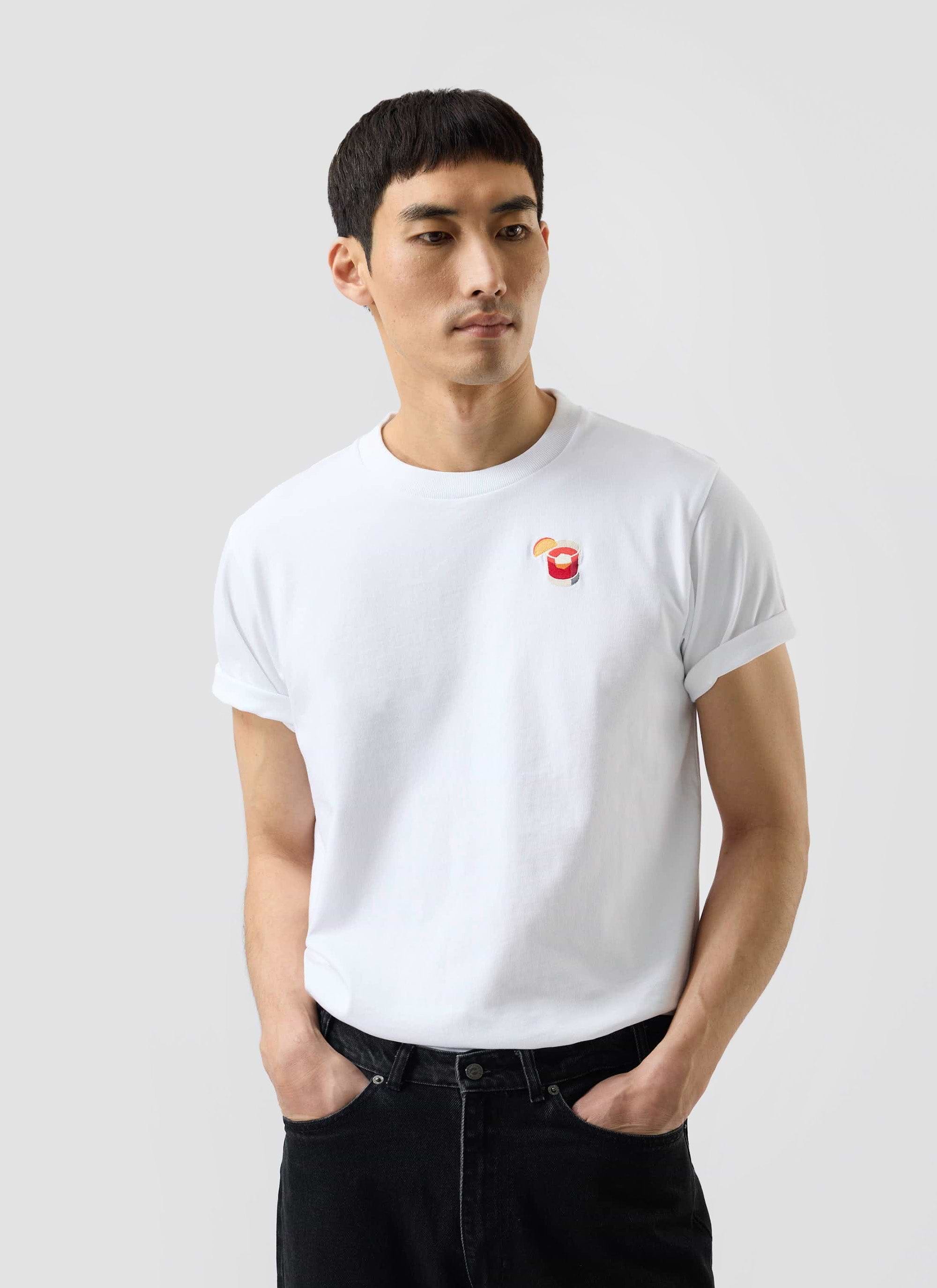 Men's Embroidered T-Shirts | Organic Cotton | Percival Menswear