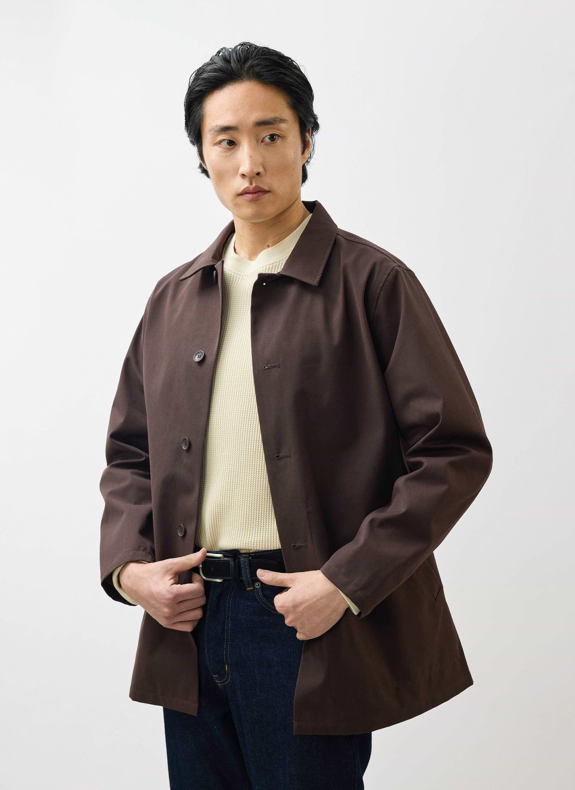 Men's Sherlock Short Trench Coat | Waterproof | Espresso Brown