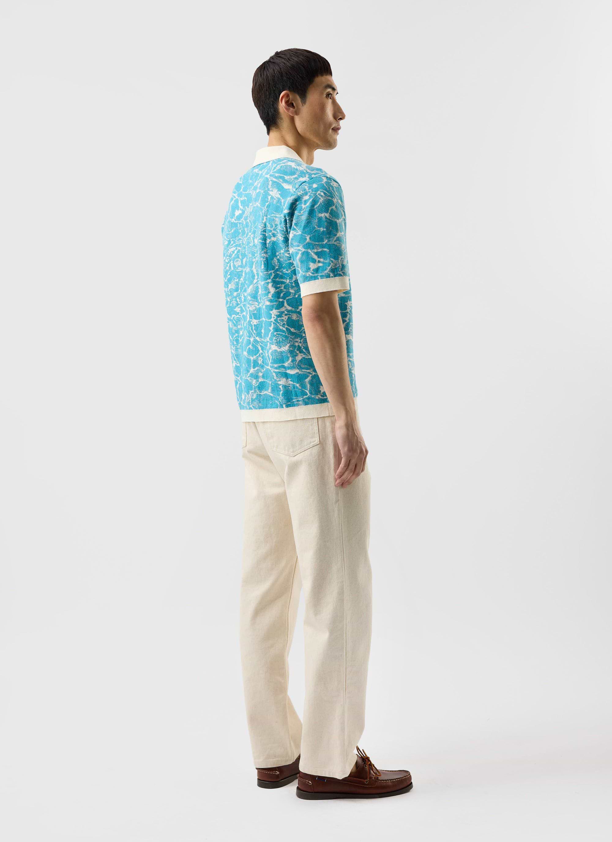 Blue with White