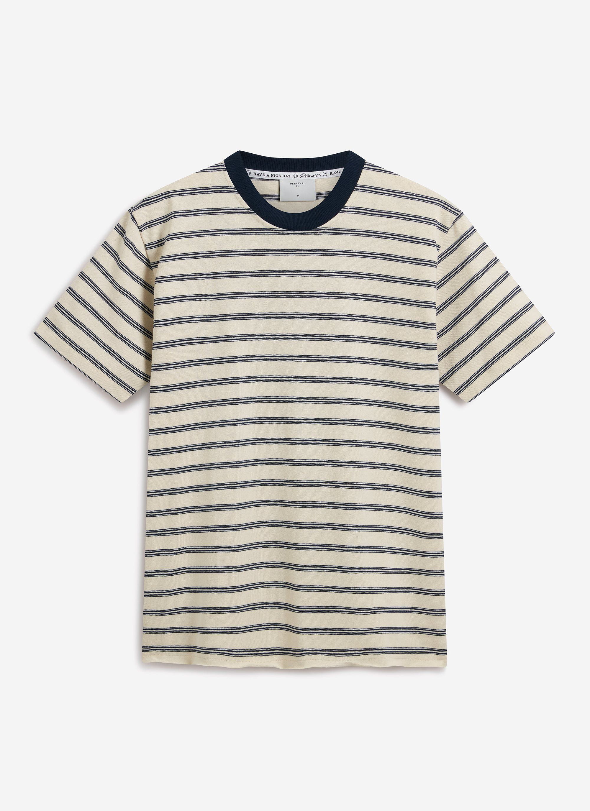 Ecru with Navy