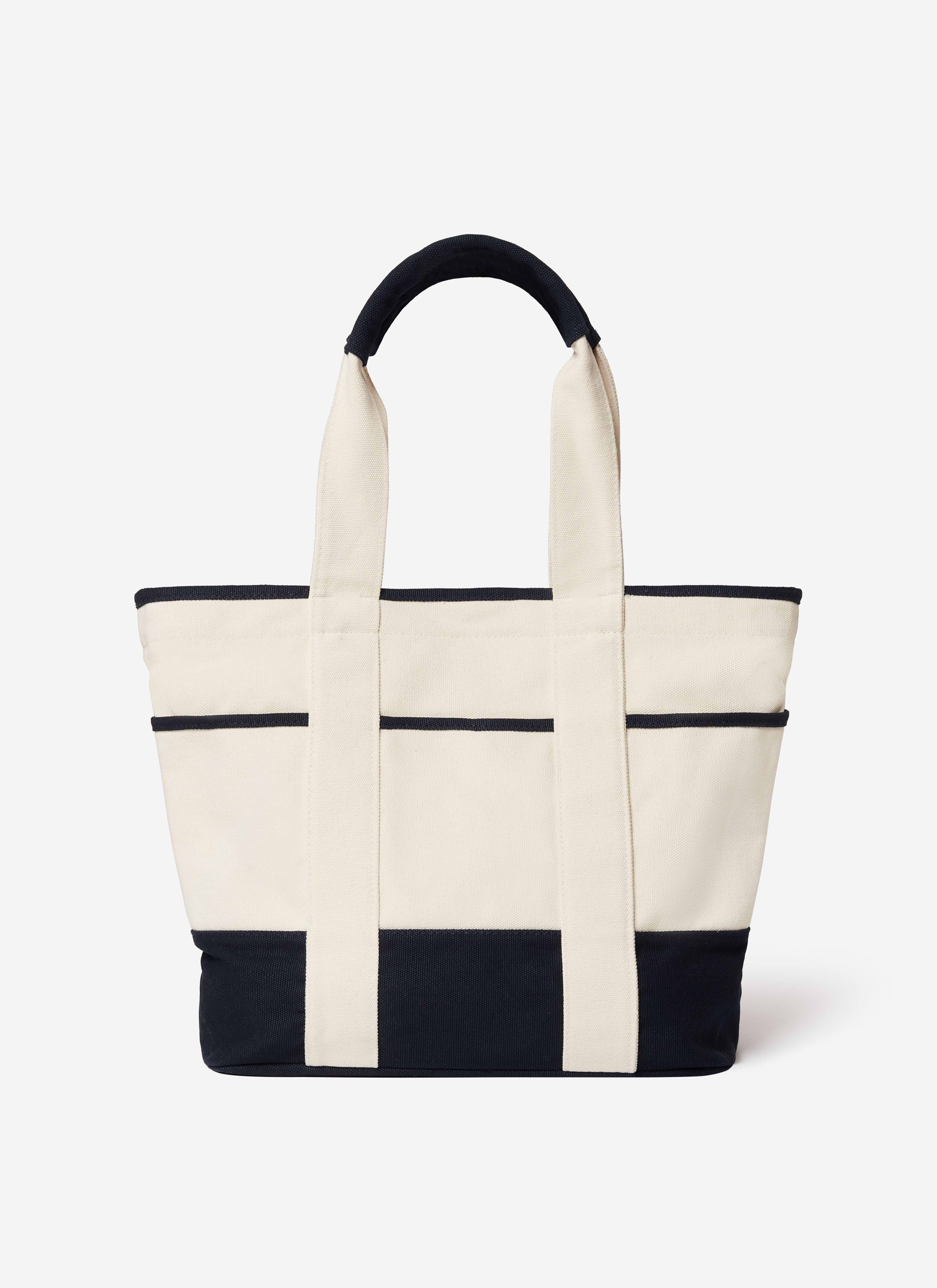 The Brighton & Hove Albion F.C. x Percival canvas tote bag in cream with navy contrast trims.