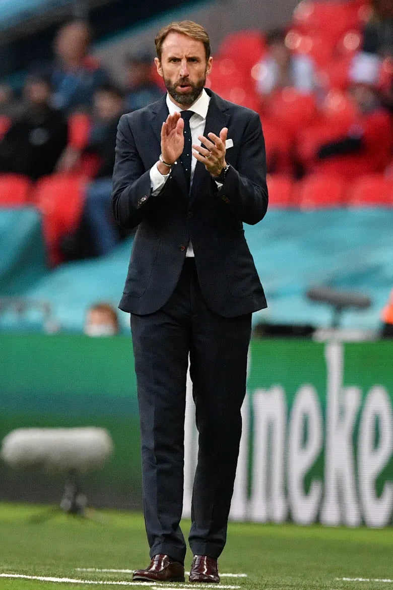 Gareth Southgate wearing Percival's two piece suit and tie at the 2021 Euros