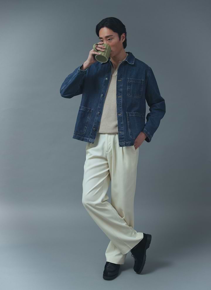 Gove Chore Jacket | Denim | Mid Wash Blue