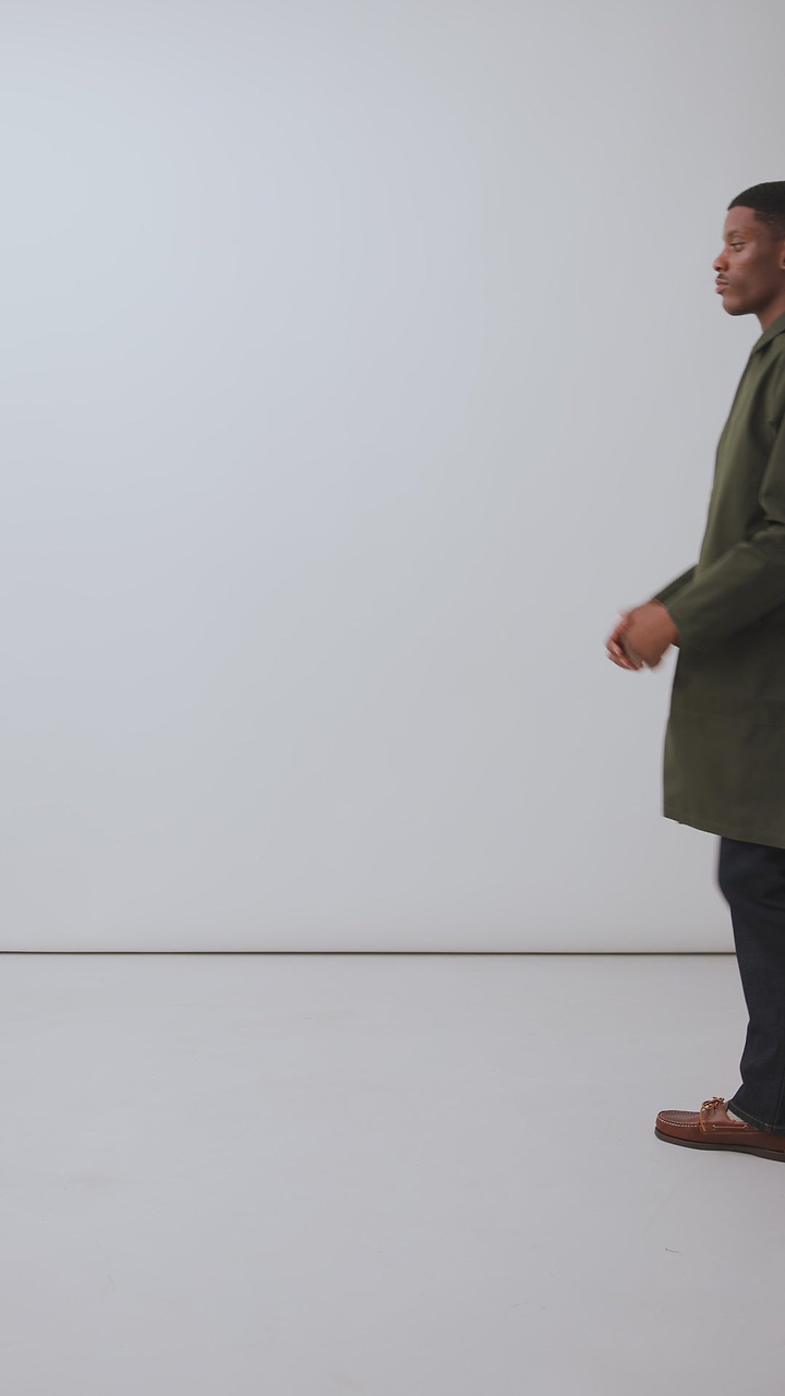 Men's Green Greyson Long Trench Coat | Waterproof | Forest with Olive