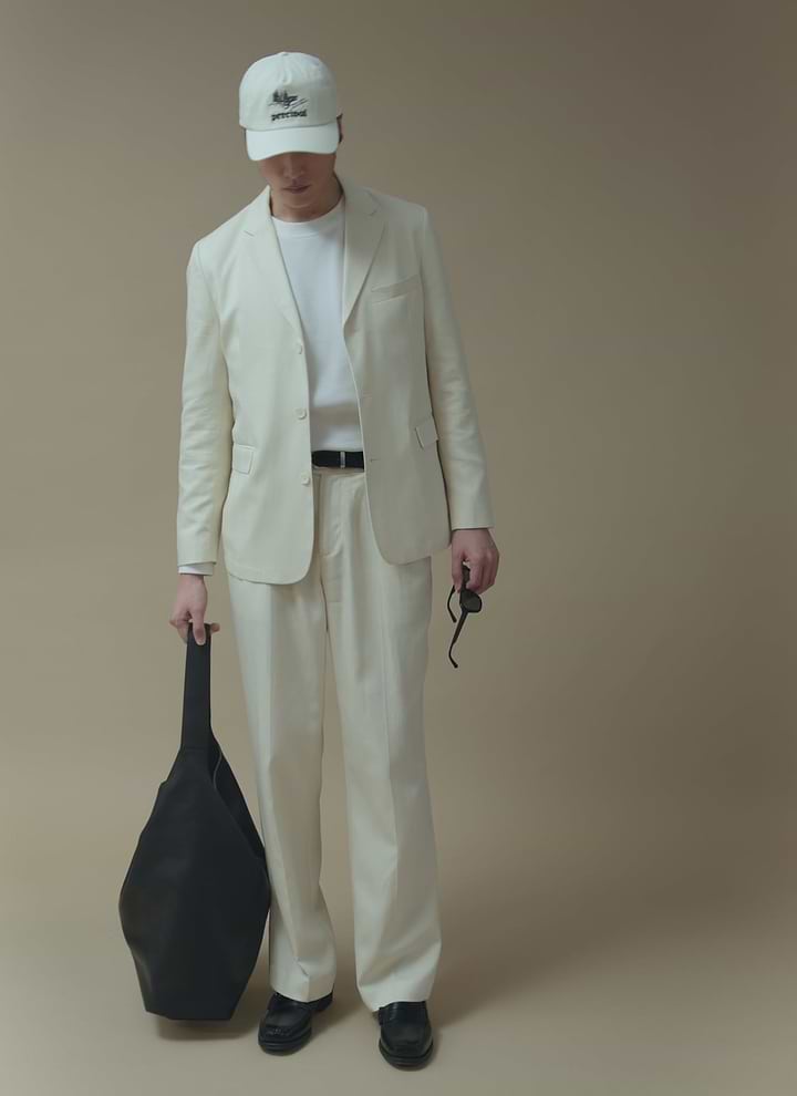 Clifton 3 Button Regular Blazer | Lyocell | Cream