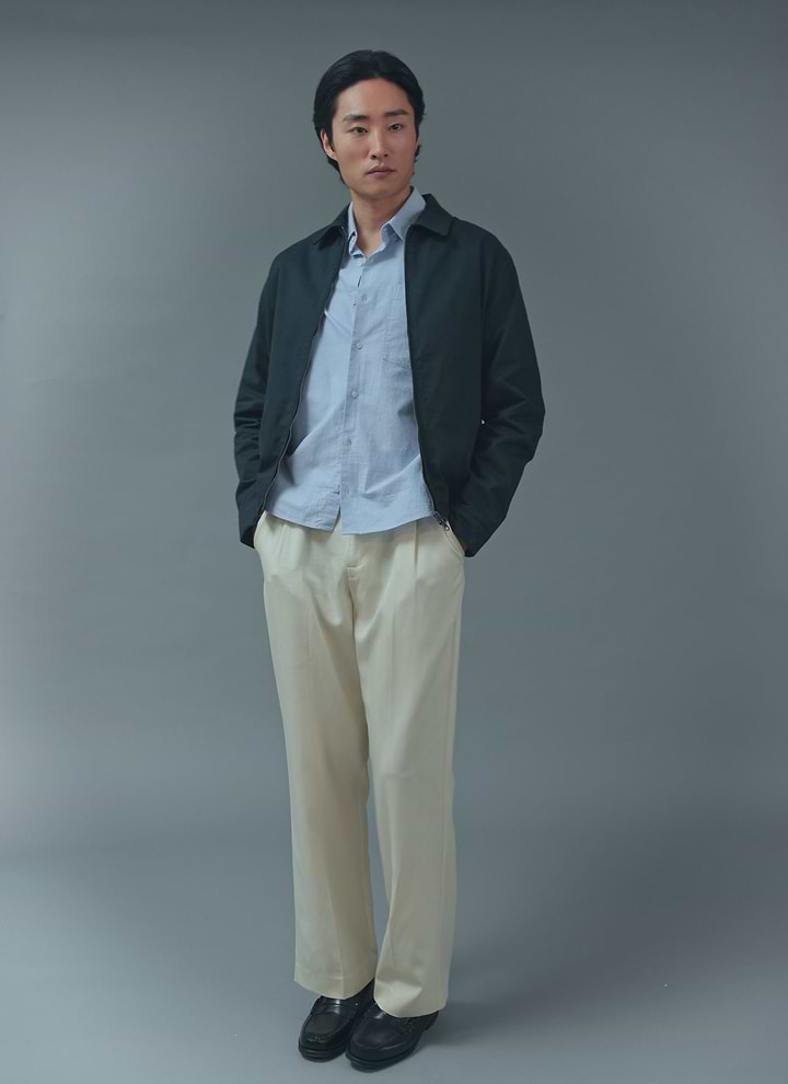 Leo Harrington Jacket | Cotton | Navy