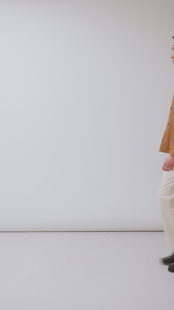 Afterward Suede Chore Jacket | Tan