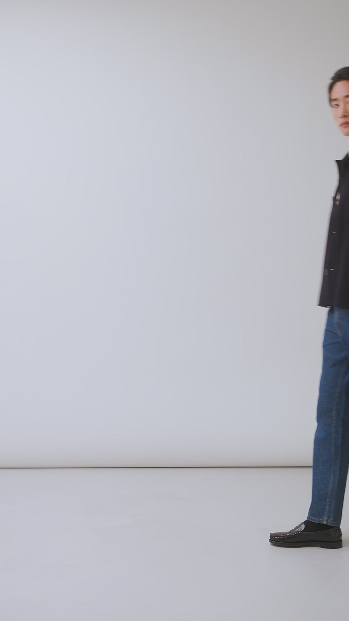 Heavy Wool Overshirt | Navy