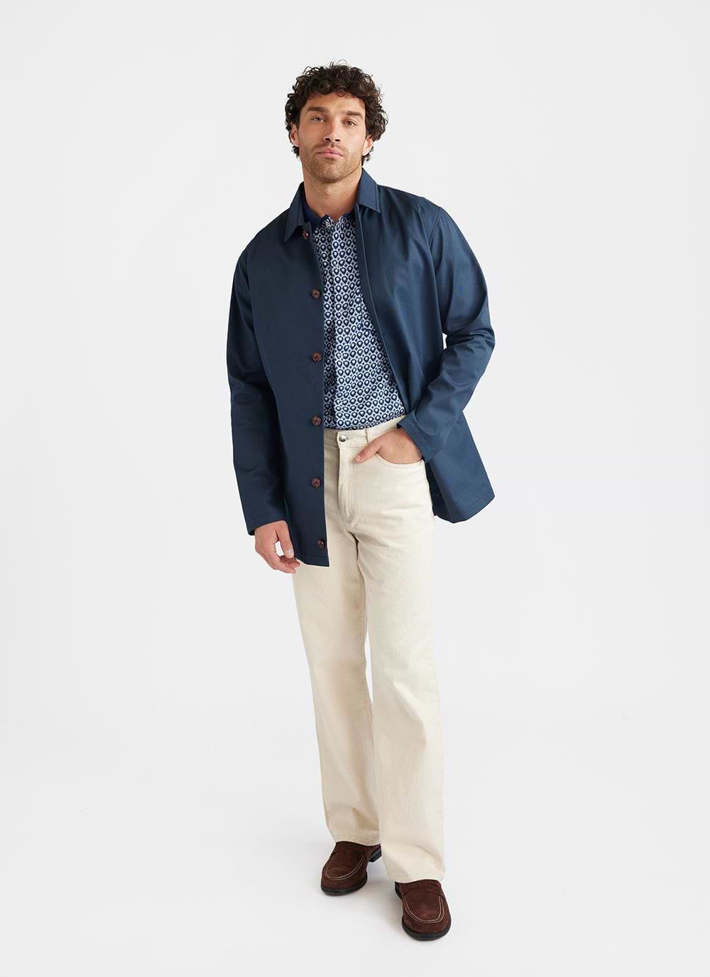 Blue Jacquard