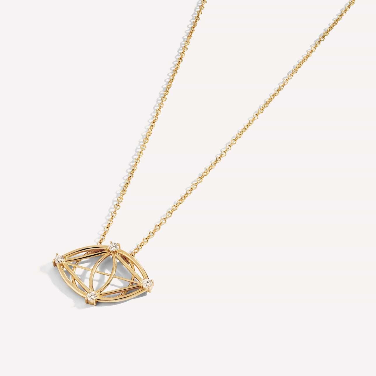 Evil Eye Evolves Diamond Necklace