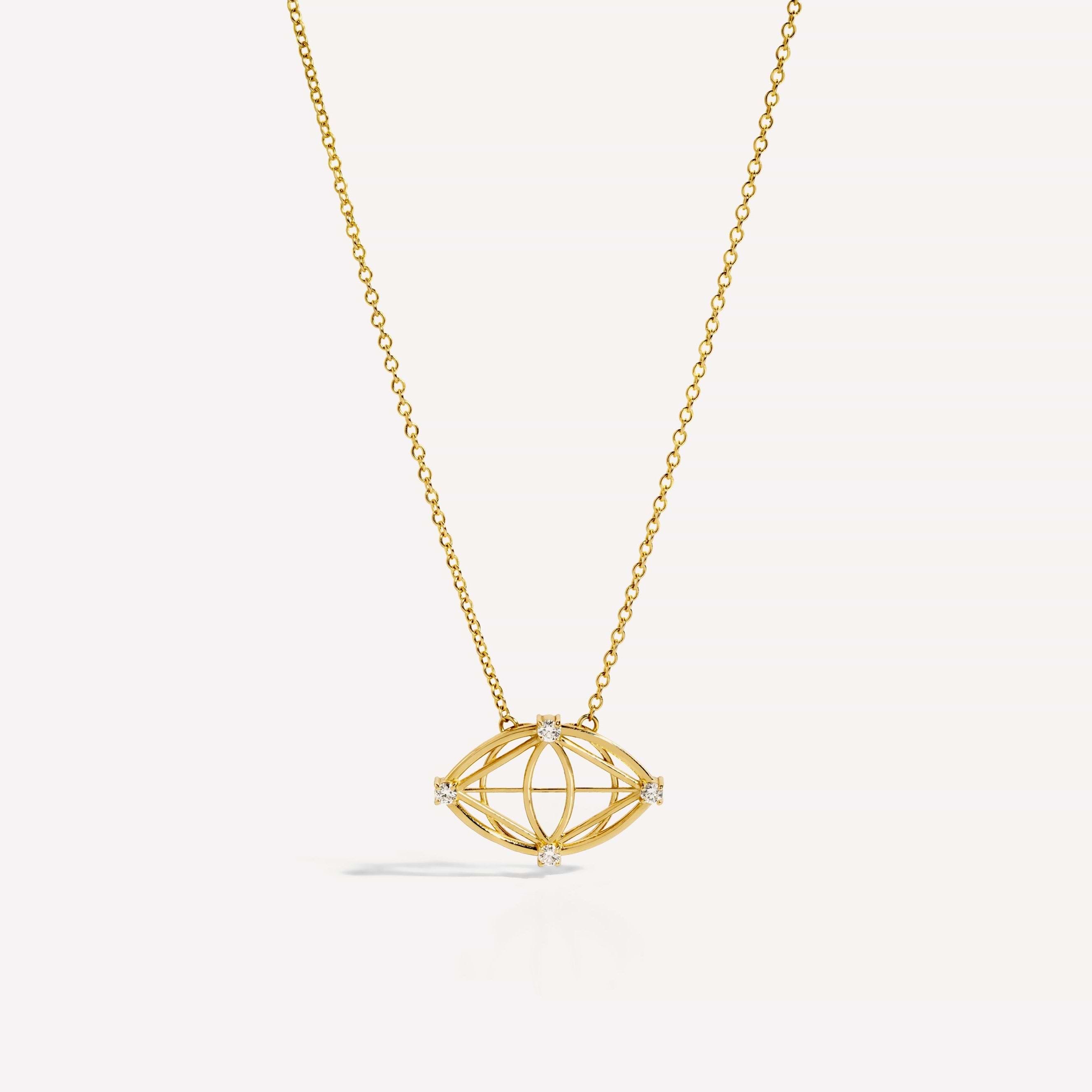 Evil Eye Evolves Diamond Necklace