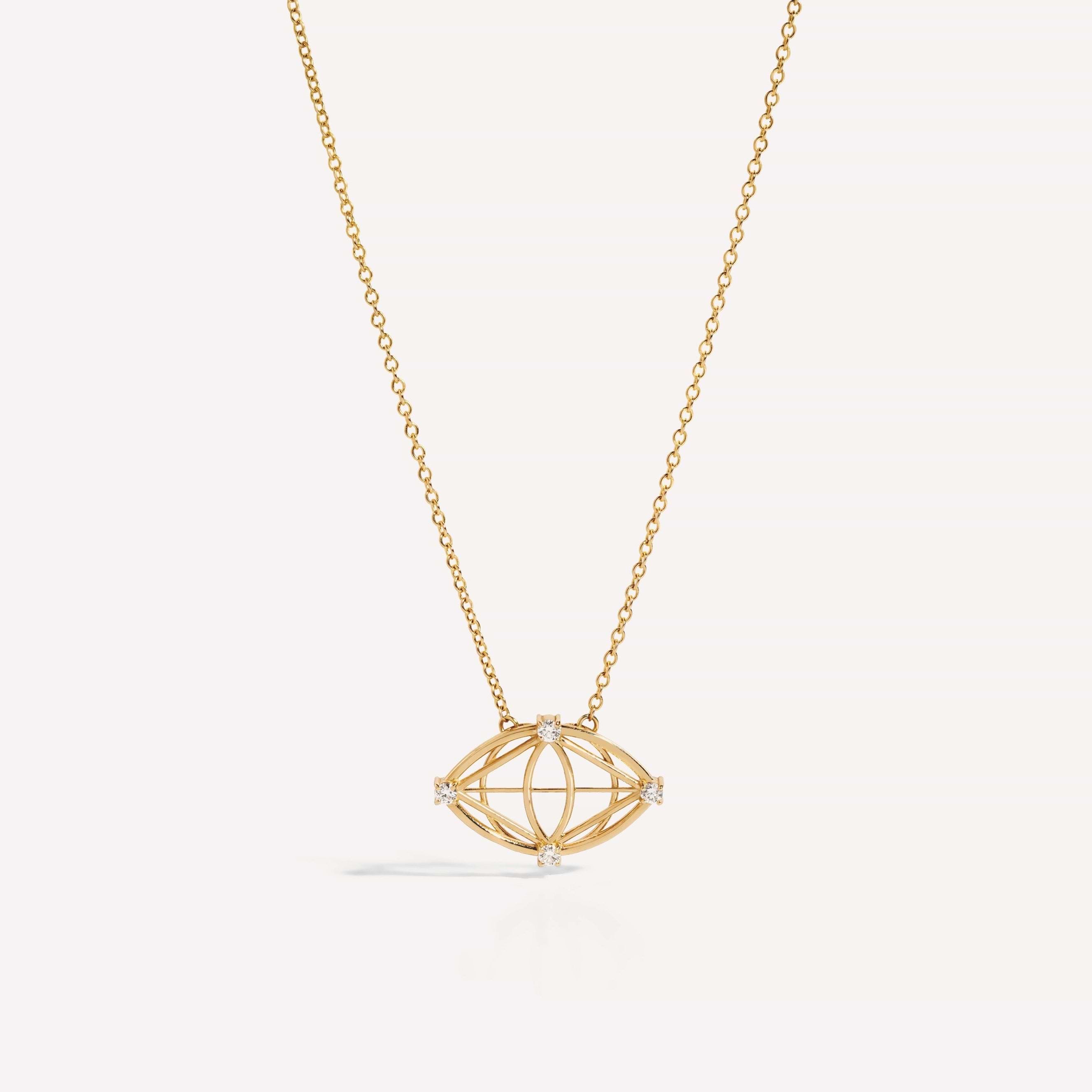 Evil Eye Evolves Diamond Necklace