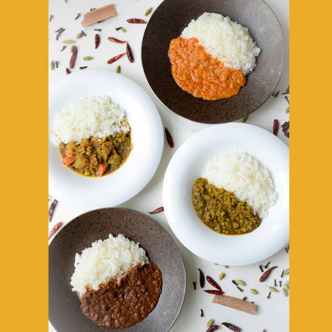 【スズキ食堂】インドカレー4食セット(スリーブあり/なし)