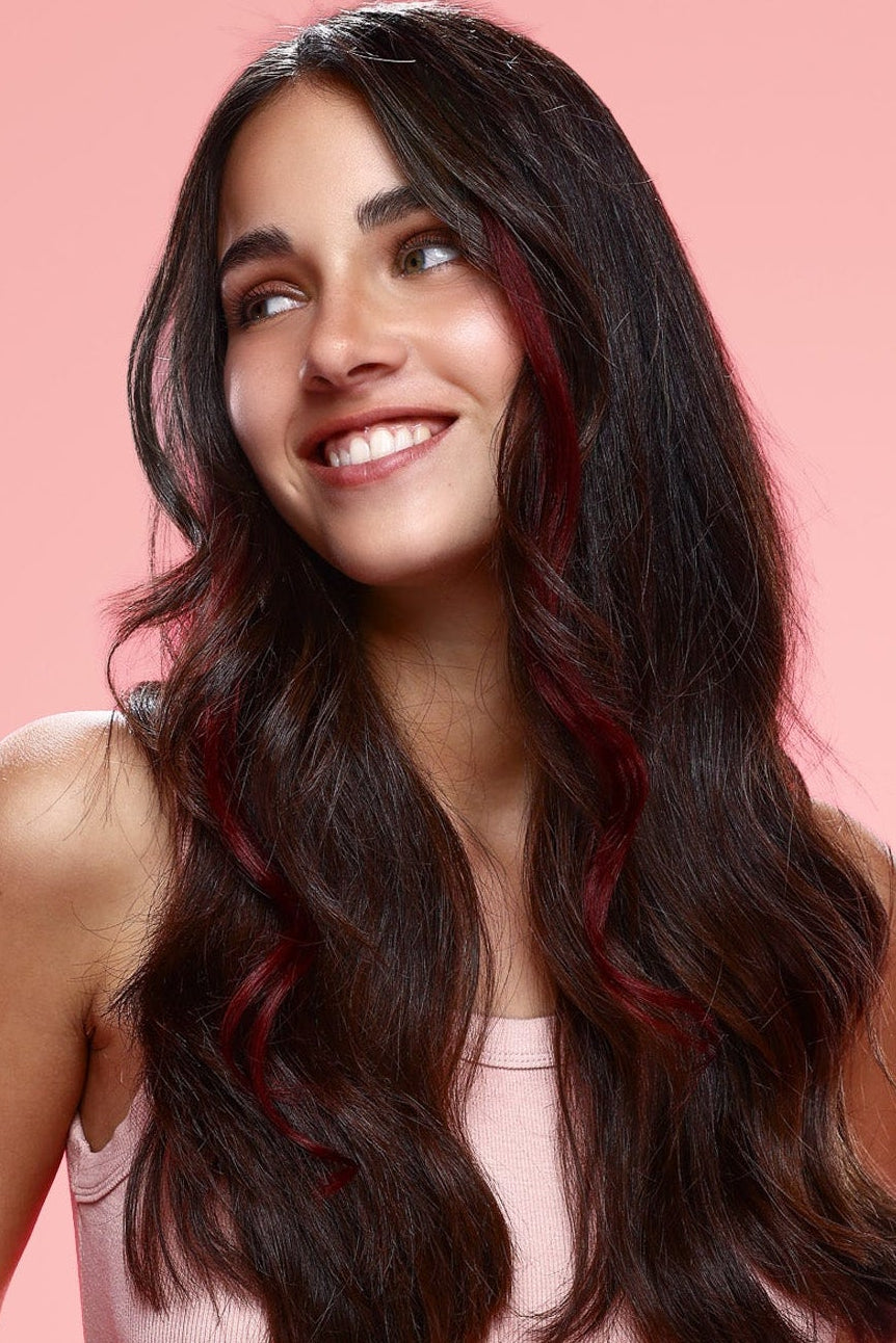 גוון שיער טבעי - צבע בורדו