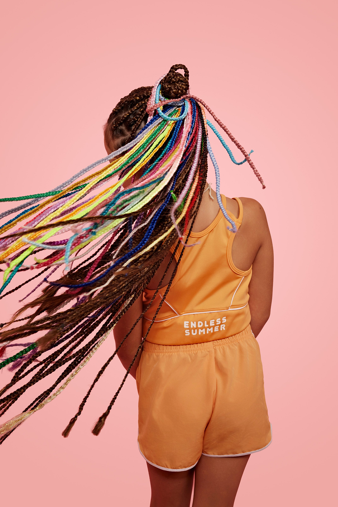 צמה צבעונית