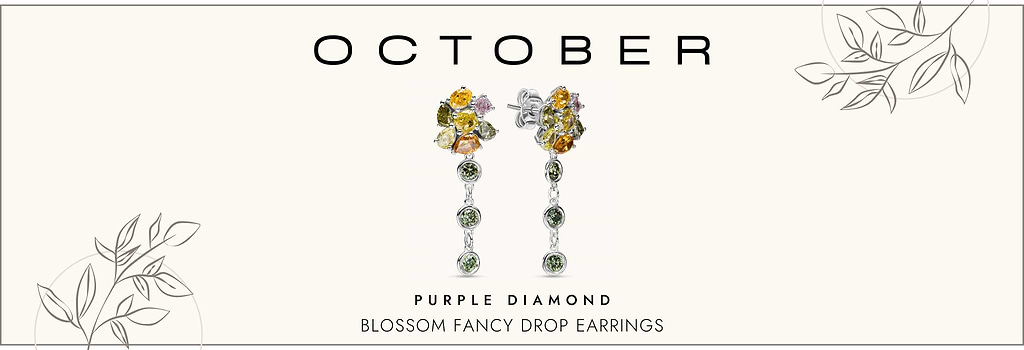 Purple diamond jewelry