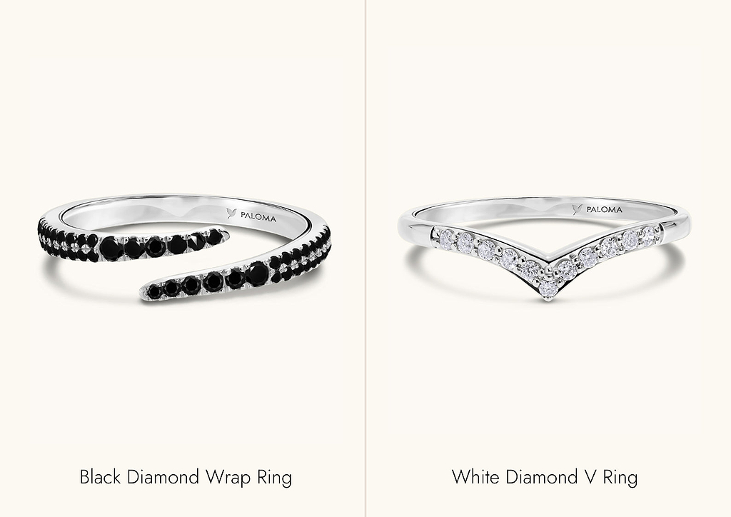 Black Diamond Wrap Ring