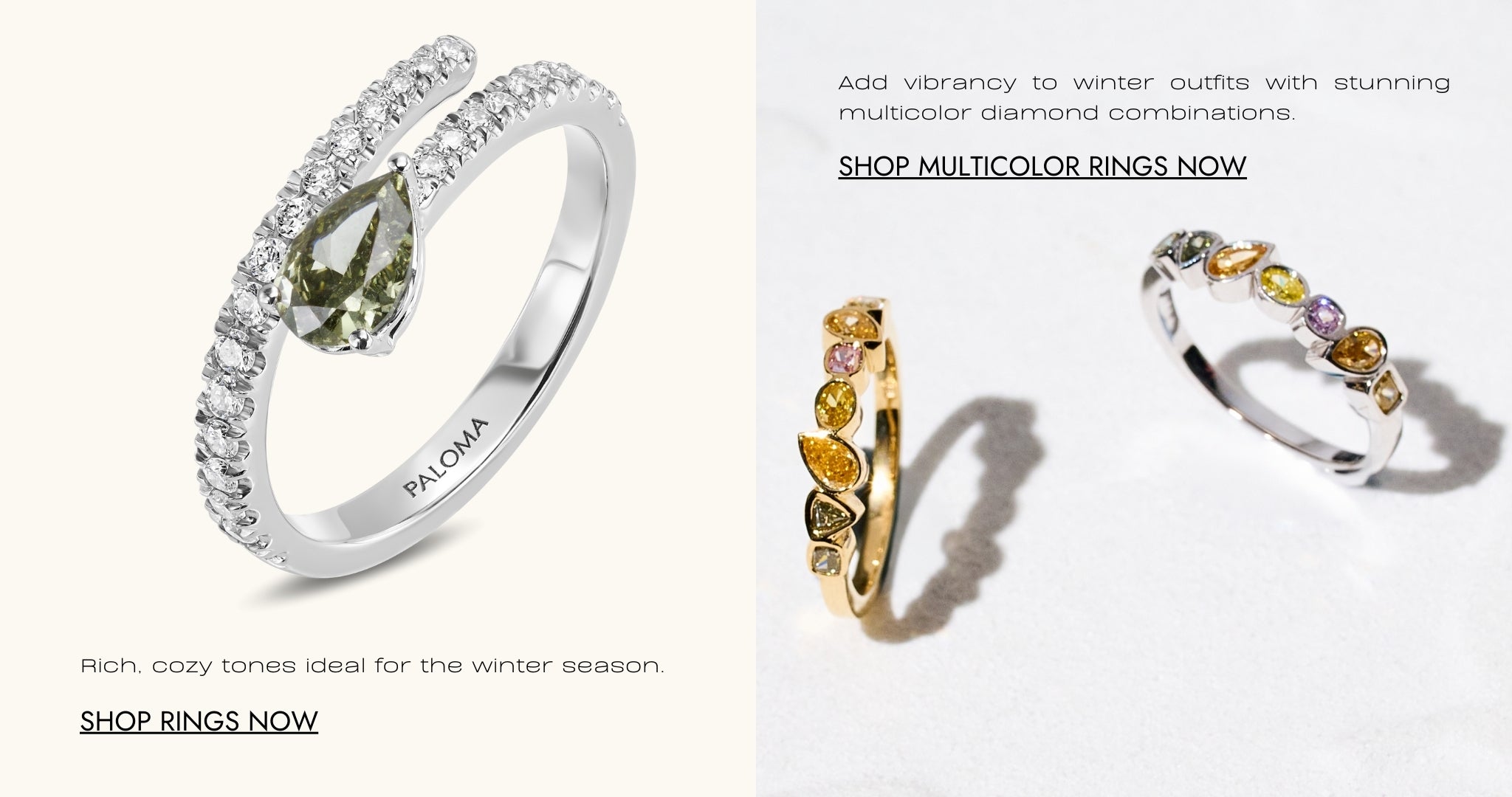color diamond rings
