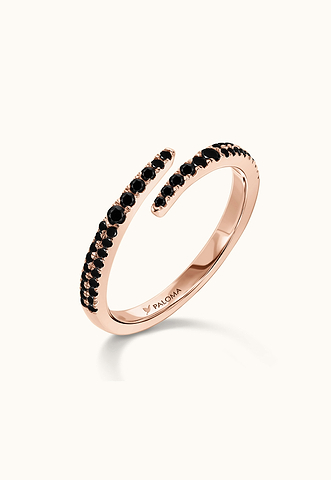black diamond wrap ring