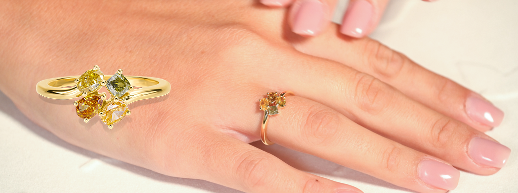 mini blossom ring
