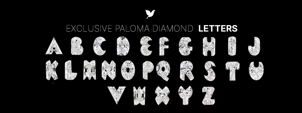 exclusive paloma diamond letters