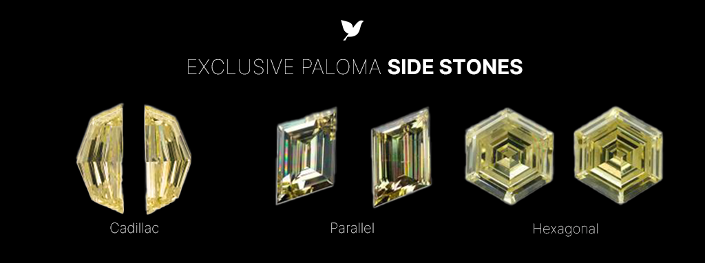 Side stone diamond shapes