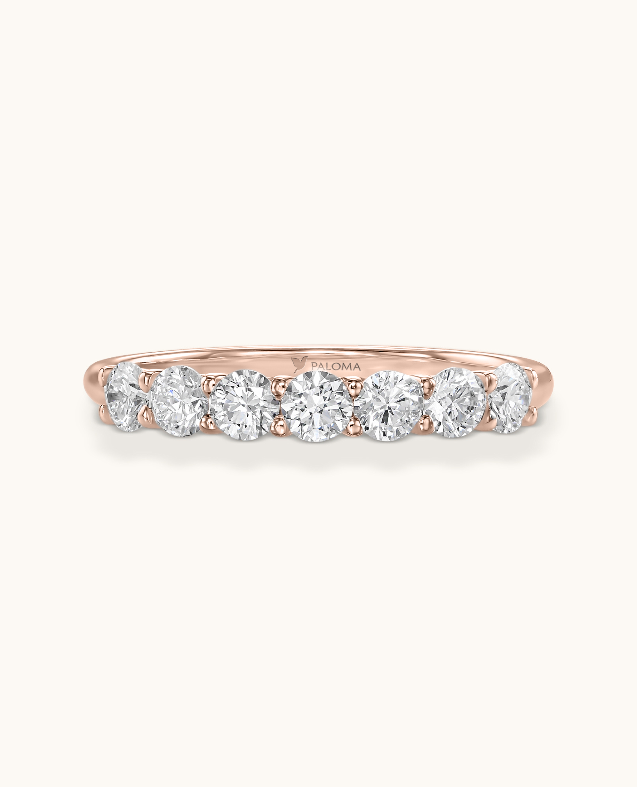 3.0mm White Diamond Tennis Ring