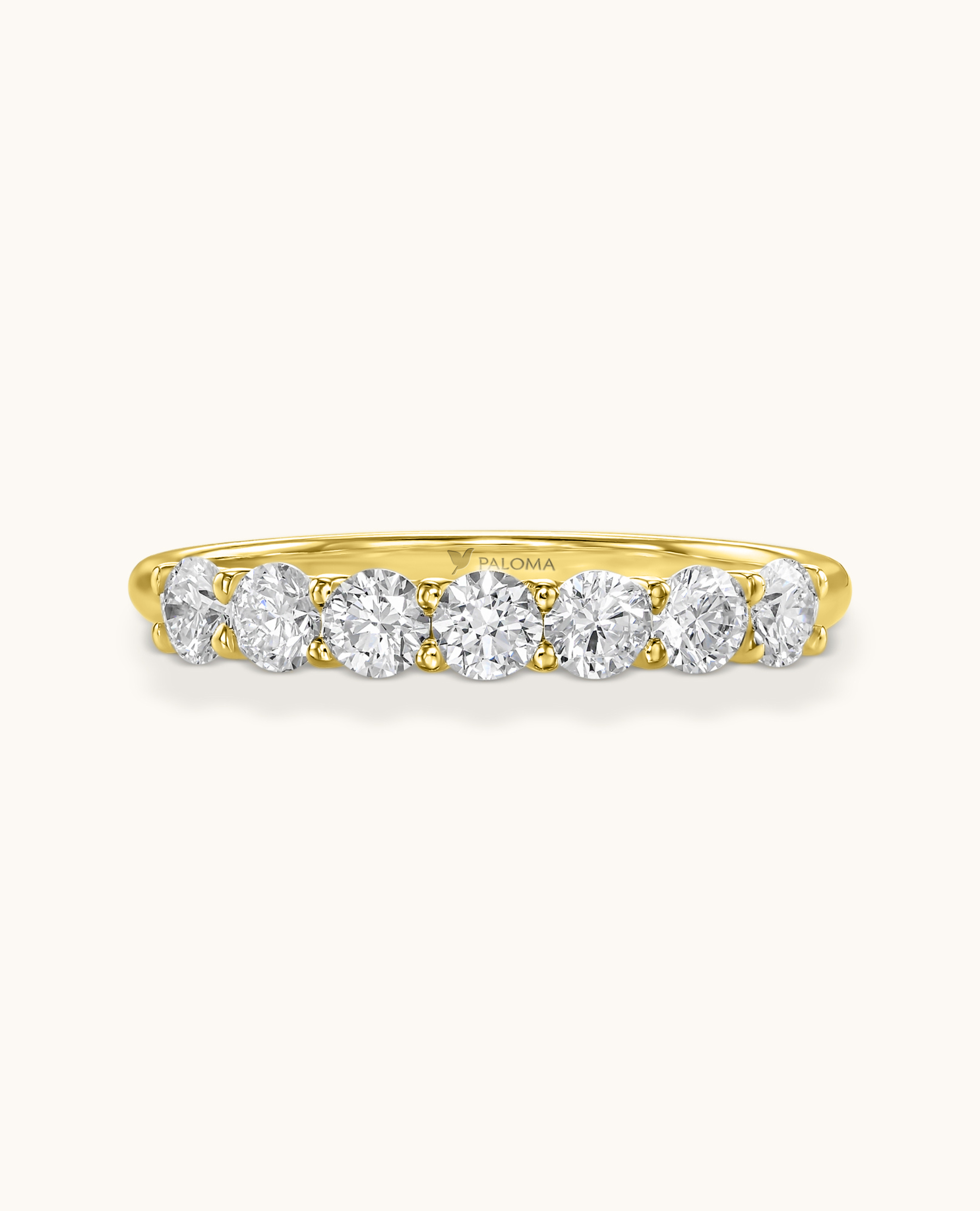 3.0mm White Diamond Tennis Ring
