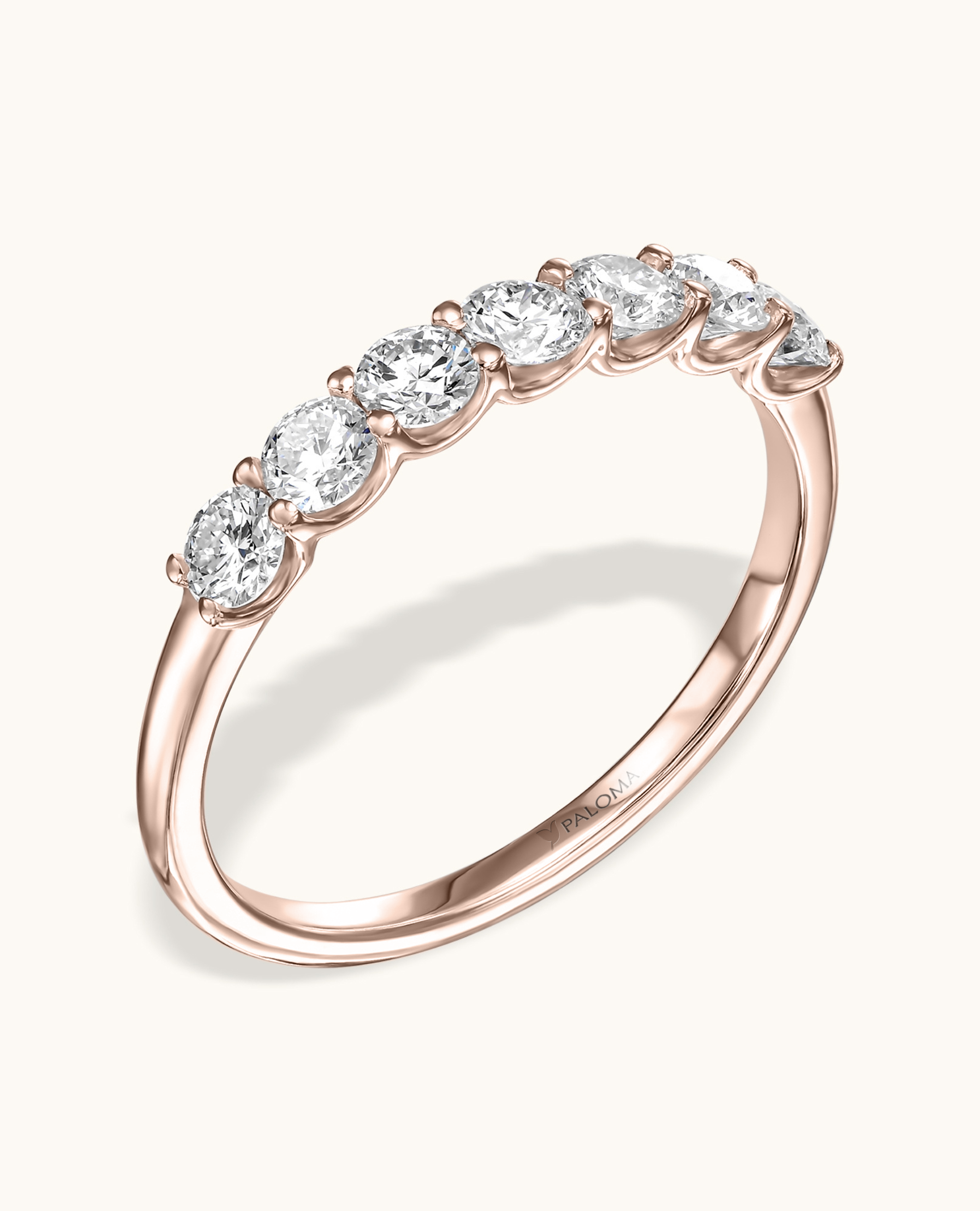3.0mm White Diamond Tennis Ring