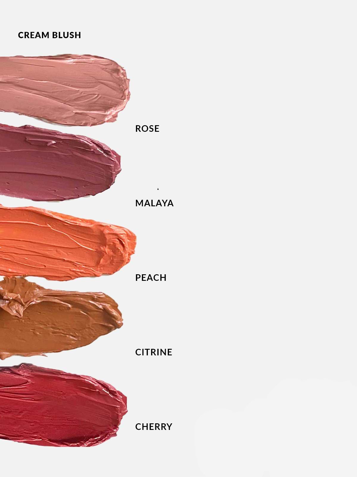 REFY CREAM BLUSH SWATCHES