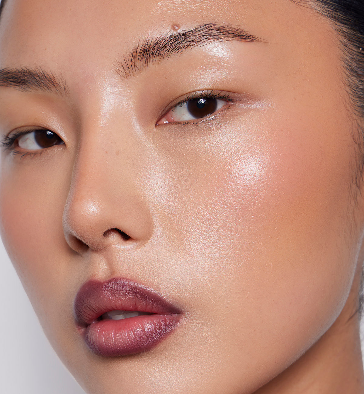 | desc: Cho wears shade Plum