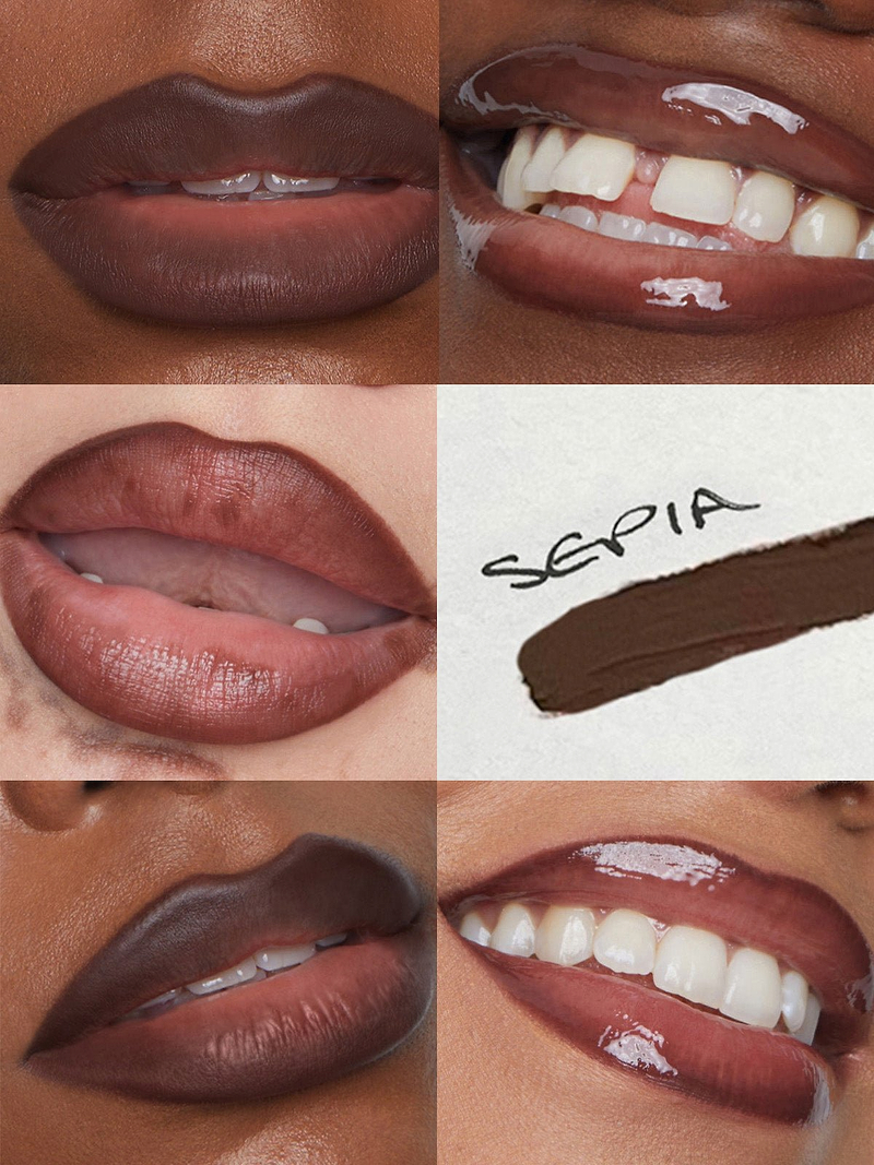 REFY LIP SCULPT SEPIA ON DIFFERENT SKIN TONES