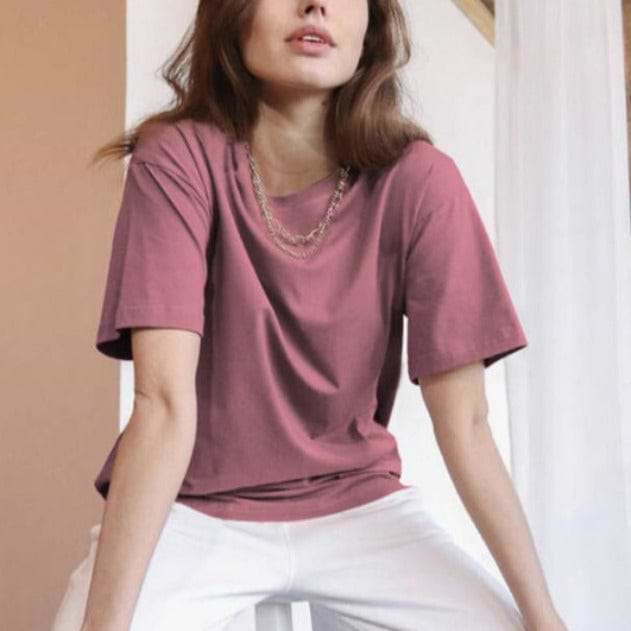 &quot;Lucie&quot; Cotton T-Shirt