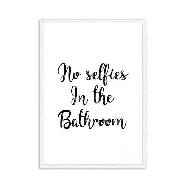 Canvas Paintings Bathroom Rules