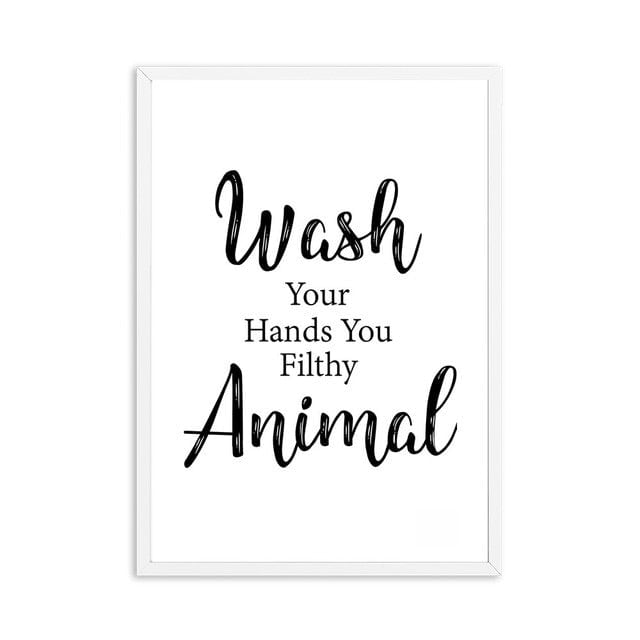 Canvas Paintings Bathroom Rules