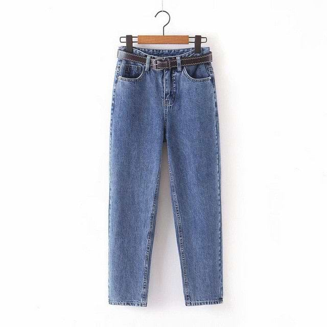 High Waist Loose Denim Jeans