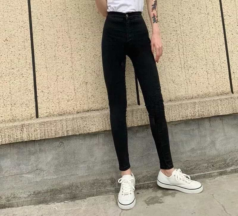 Skinny High Waist Pencil Jeans