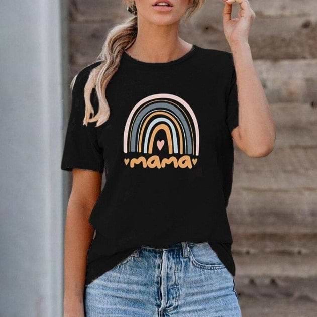 &quot;MAMA&quot; Rainbow T Shirt