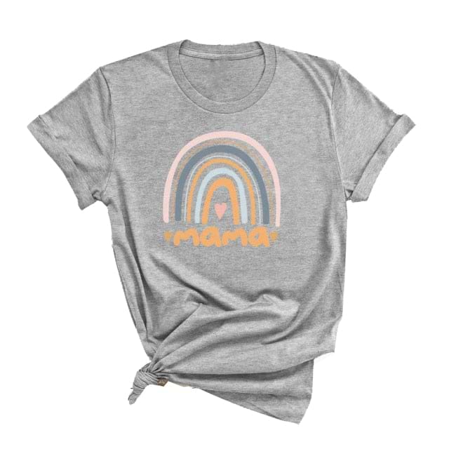 &quot;MAMA&quot; Rainbow T Shirt