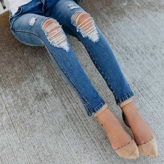 Stretch Skinny High Waist Denim