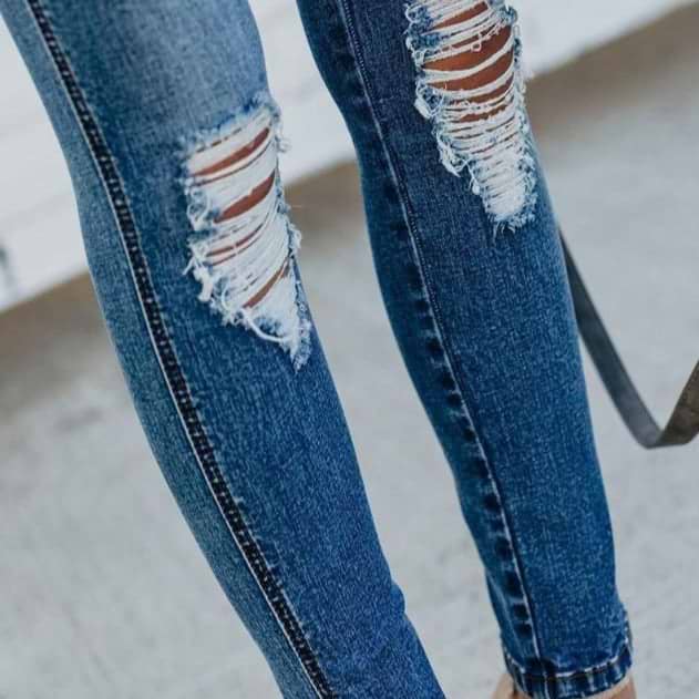 Stretch Skinny High Waist Denim