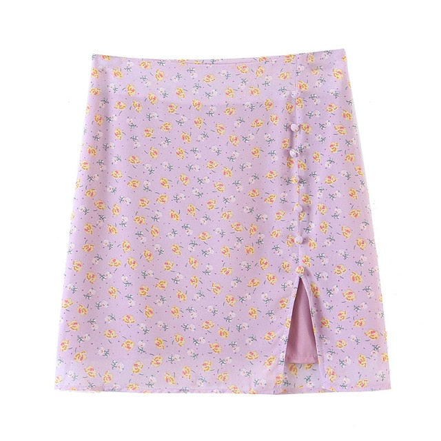 "Lus" High Waist Mini Skirts