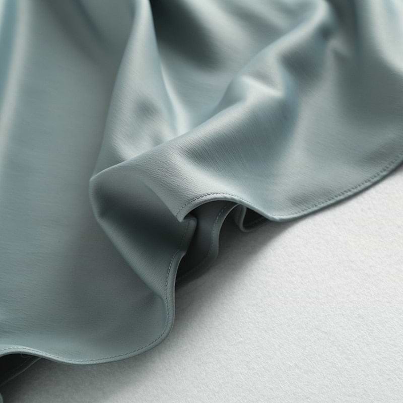 &quot;Kami&quot; High Waist Satin Skirt