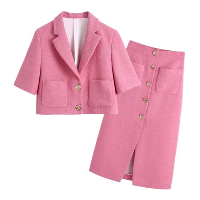 "LoL" Blazer & Skirt Set