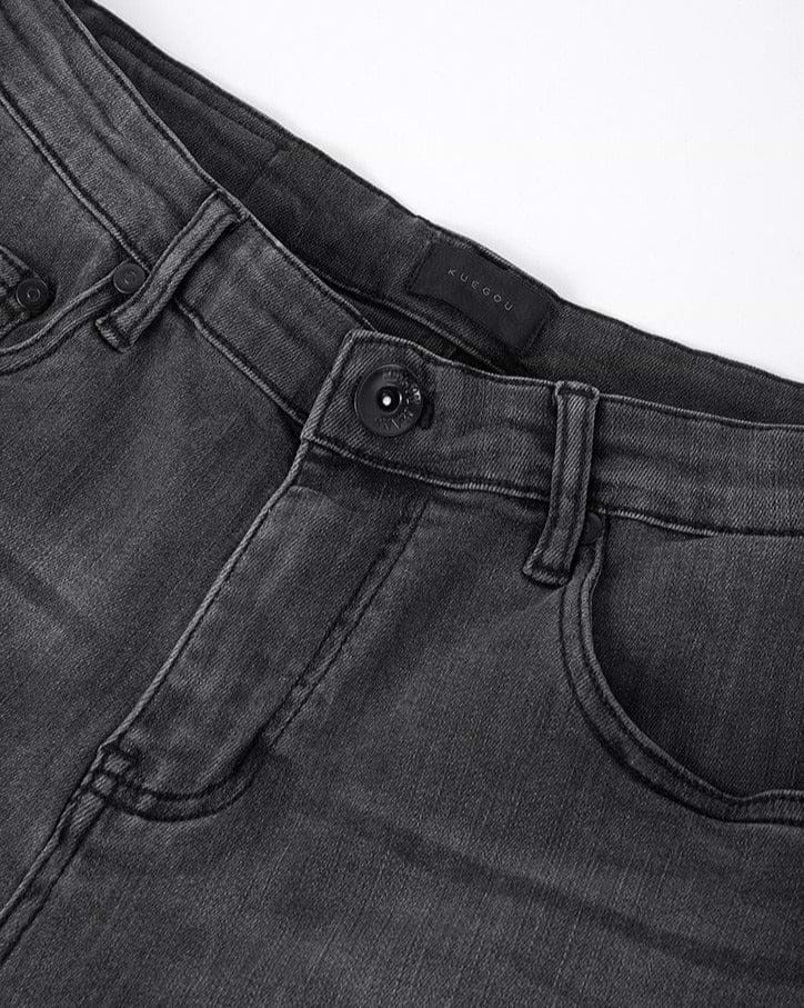 &quot;HIKE&quot; Cotton Short Jeans