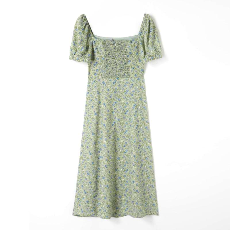 Floral Print Split Dress