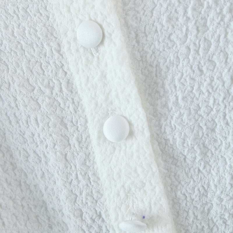 &quot;YOU&quot; Square Collar Blouse